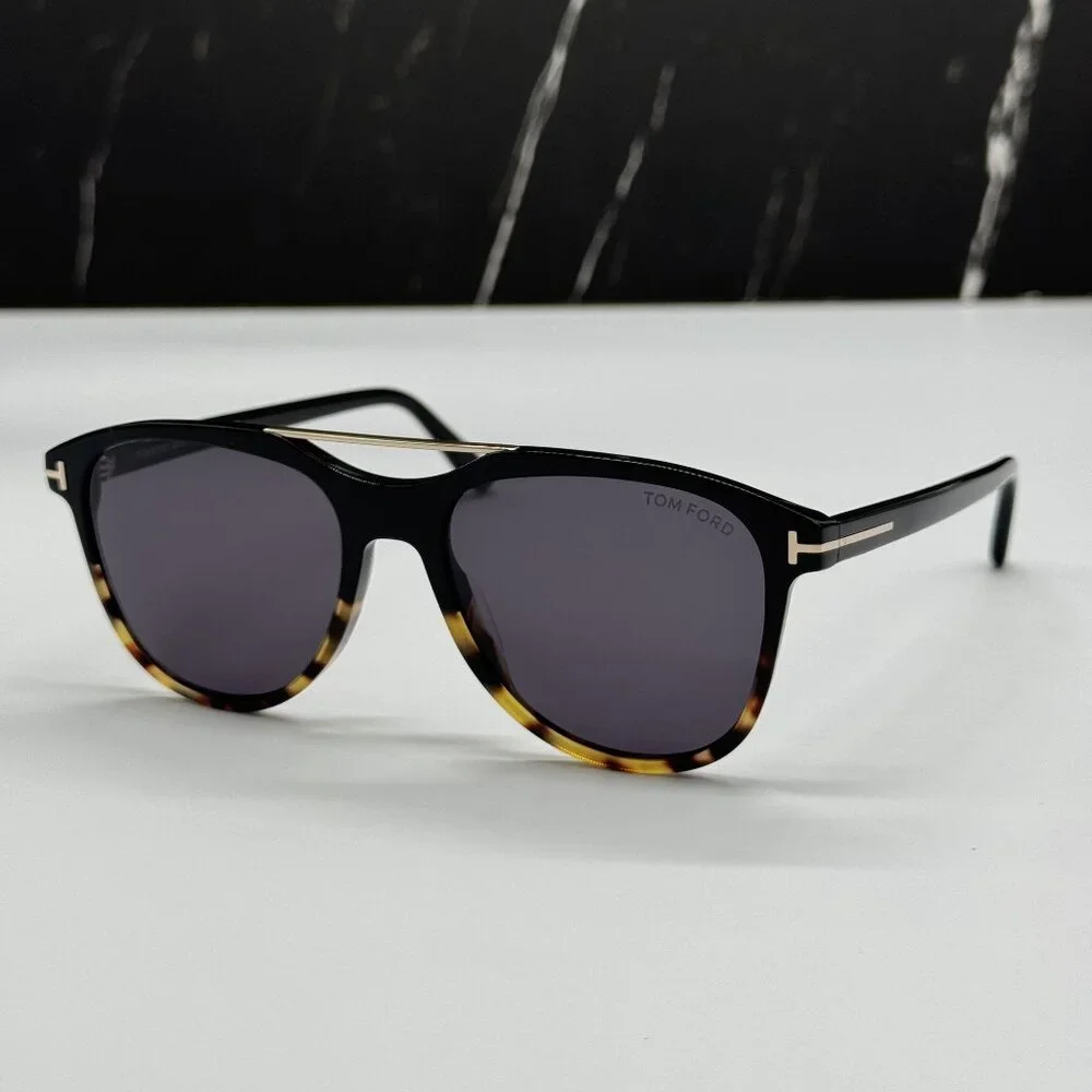 NEW TOM FORD DAMIAN-02 TF1098 05A BLACK UNISEX SUNGLASSES TOM FORD FT1098 05A